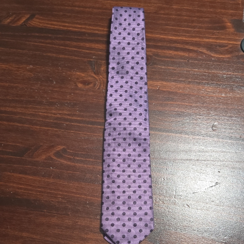 Emilio Ponti Purple Polka Dot Tie